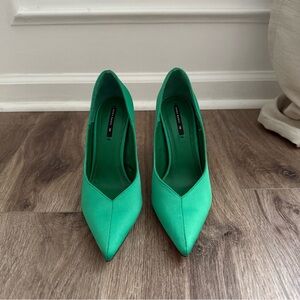 Zara Vibrant Green Heels